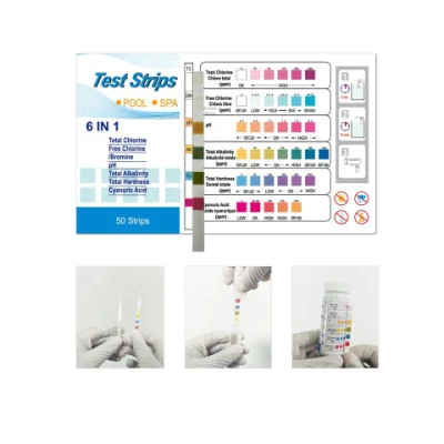 6 Parameters Pool & Accessories for Pool SPA Test Strips Water Test Strips